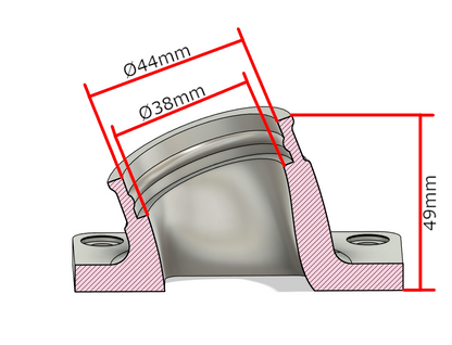 Husqvarna CR 125 2004-2013 / WR 125 2006-2013 intake manifold